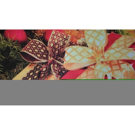 Custom Printed Rugs DM 78 Ribbons Non Slip Indoor Door Mat 27 x 18 in DM  78